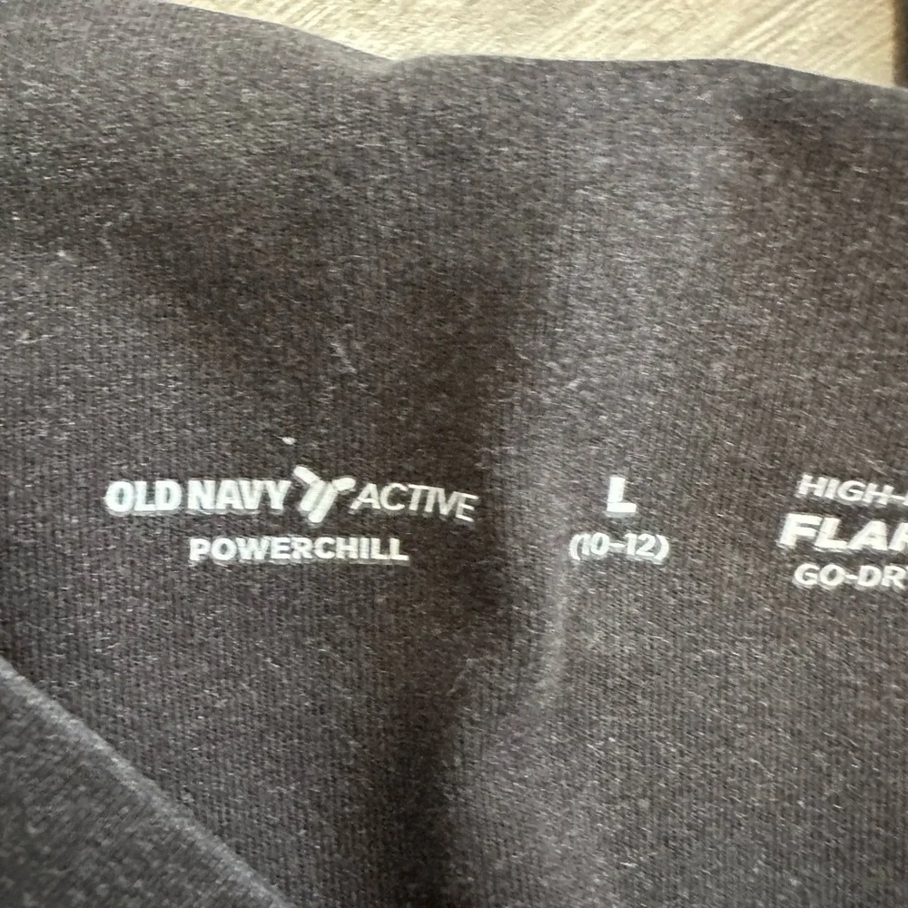 Old Navy Active Girls Black High Rise Flare Pants Size large Go Dry High Rise